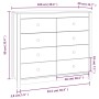 Zusatzschrank aus massivem Kiefernholz 100x40x90 cm von , Sideboards - Ref: Foro24-821769, Preis: 175,40 €, Rabatt: %