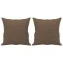 2-seater sofa with brown fabric cushions 140 cm by , Sofas - Ref: Foro24-3200912, Price: 222,93 €, Discount: %