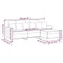 3-Sitzer-Sofa mit dunkelgrünem Samthocker 180 cm von , Sofas - Ref: Foro24-3201109, Preis: 297,06 €, Rabatt: %