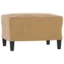 3-Sitzer-Sofa mit braunem Samthocker 180 cm von , Sofas - Ref: Foro24-3201114, Preis: 326,41 €, Rabatt: %