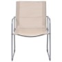 Juego de muebles de jardín 4 piezas tela y acero crema de vidaXL, Conjuntos de jardín - Ref: Foro24-44353, Precio: 195,33 €