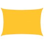 Toldo de vela rectangular HDPE amarillo 160 g/m² 5x7 m