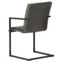 Freischwinger-Esszimmerstühle 2 Einheiten Echtleder grau von , Essstühle - Ref: Foro24-321842, Preis: 292,94 €, Rabatt: %