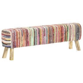 Mehrfarbige Bank aus Chindi-Stoff 160 cm von , Bänke für Hallen und Lager - Ref: Foro24-321840, Preis: 221,08 €, Rabatt: %