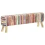 Multicolored chindi fabric bench 160 cm by , Benches for halls and storage - Ref: Foro24-321840, Price: 217,21 €, Discount: %