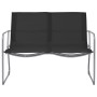 Gartenmöbel-Set 4-teilig aus schwarzem Stoff und Stahl von vidaXL, Gartensets - Ref: Foro24-44352, Preis: 195,44 €, Rabatt: %