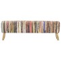Multicolored chindi fabric bench 160 cm by , Benches for halls and storage - Ref: Foro24-321840, Price: 221,08 €, Discount: %