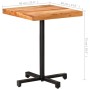 Mesa de bistró cuadrada madera de mango maciza 60x60x75 cm en Mesas de cocina y de comedor | Comprar online en Foro24