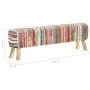 Multicolored chindi fabric bench 160 cm by , Benches for halls and storage - Ref: Foro24-321840, Price: 217,21 €, Discount: %