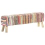 Mehrfarbige Bank aus Chindi-Stoff 160 cm von , Bänke für Hallen und Lager - Ref: Foro24-321840, Preis: 221,08 €, Rabatt: %