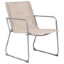 Juego de muebles de jardín 4 piezas tela y acero crema de vidaXL, Conjuntos de jardín - Ref: Foro24-44353, Precio: 195,33 €
