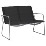 Garden furniture set 4 pieces black fabric and steel by vidaXL, Garden sets - Ref: Foro24-44352, Price: 195,44 €, Discount: %