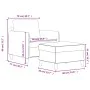 Hellgelber Stoffsessel mit Hocker 60 cm von , Sofas - Ref: Foro24-3201189, Preis: 187,61 €, Rabatt: %