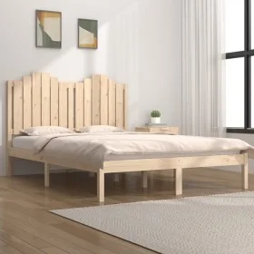 Solid pine wood bed frame 180x200 cm by , Beds and slatted bases - Ref: Foro24-3103793, Price: 168,37 €, Discount: %