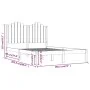 Estructura de cama madera maciza de pino 180x200 cm de , Camas y somieres - Ref: Foro24-3103793, Precio: 171,05 €, Descuento: %