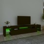 Mueble de TV con luces LED Negro 215x36,5x40 cm de , Muebles TV - Ref: Foro24-3152795, Precio: 165,25 €, Descuento: %