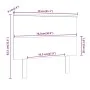 Bettkopfteil aus massivem Kiefernholz, 79 x 6 x 82,5 cm von , Kopf- und Fußteile - Ref: Foro24-819145, Preis: 33,87 €, Rabatt: %