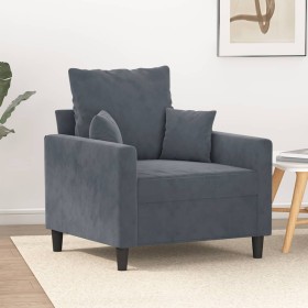 Dunkelgrauer Samtsessel 60 cm von , Sofas - Ref: Foro24-359284, Preis: 174,26 €, Rabatt: %