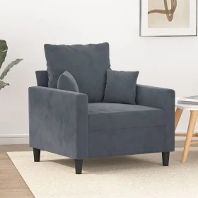 Dunkelgrauer Samtsessel 60 cm von , Sofas - Ref: Foro24-359284, Preis: 179,03 €, Rabatt: %