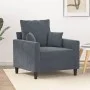 Dunkelgrauer Samtsessel 60 cm von , Sofas - Ref: Foro24-359284, Preis: 179,03 €, Rabatt: %