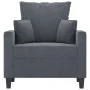 Dunkelgrauer Samtsessel 60 cm von , Sofas - Ref: Foro24-359284, Preis: 179,03 €, Rabatt: %