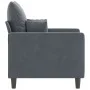 Dunkelgrauer Samtsessel 60 cm von , Sofas - Ref: Foro24-359284, Preis: 179,03 €, Rabatt: %