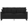 2-seater black velvet sofa 140 cm by , Sofas - Ref: Foro24-359308, Price: 203,59 €, Discount: %