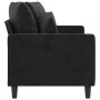 2-seater black velvet sofa 140 cm by , Sofas - Ref: Foro24-359308, Price: 203,59 €, Discount: %
