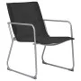 Juego de muebles de jardín 4 piezas tela y acero negro de vidaXL, Conjuntos de jardín - Ref: Foro24-44352, Precio: 192,58 €, ...