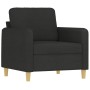 Sessel aus schwarzem Stoff 60 cm von , Sofas - Ref: Foro24-359466, Preis: 172,69 €, Rabatt: %