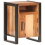 Mesita de noche madera maciza de acacia 40x35x55 cm en Mesitas de noche | Comprar online en Foro24
