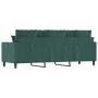 Sofá de 3 plazas terciopelo verde oscuro 180 cm de , Sofás - Ref: Foro24-359315, Precio: 249,99 €, Descuento: %