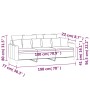 3-Sitzer Sofa dunkelgrüner Samt 180 cm von , Sofas - Ref: Foro24-359315, Preis: 255,08 €, Rabatt: %