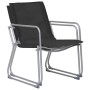 Garden furniture set 4 pieces black fabric and steel by vidaXL, Garden sets - Ref: Foro24-44352, Price: 195,44 €, Discount: %