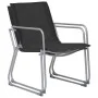 Juego de muebles de jardín 4 piezas tela y acero negro de vidaXL, Conjuntos de jardín - Ref: Foro24-44352, Precio: 192,58 €, ...
