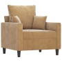 Brown velvet armchair 60 cm by , Sofas - Ref: Foro24-359290, Price: 119,98 €, Discount: %