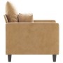 Brown velvet armchair 60 cm by , Sofas - Ref: Foro24-359290, Price: 119,98 €, Discount: %