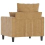 Brown velvet armchair 60 cm by , Sofas - Ref: Foro24-359290, Price: 119,98 €, Discount: %