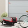Fahrradanhänger aus schwarzem und rotem Eisen 45 kg von , Fahrradanhänger - Ref: Foro24-94041, Preis: 80,36 €, Rabatt: %