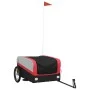Bicycle trailer, black and red iron, 45 kg by , Bicycle trailers - Ref: Foro24-94041, Price: 79,07 €, Discount: %