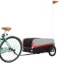 Bicycle trailer, black and red iron, 45 kg by , Bicycle trailers - Ref: Foro24-94041, Price: 79,07 €, Discount: %