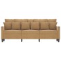 3-seater brown velvet sofa 180 cm by , Sofas - Ref: Foro24-359320, Price: 294,71 €, Discount: %