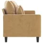 3-Sitzer-Sofa aus braunem Samt, 180 cm von , Sofas - Ref: Foro24-359320, Preis: 297,94 €, Rabatt: %