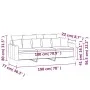 3-Sitzer-Sofa aus braunem Samt, 180 cm von , Sofas - Ref: Foro24-359320, Preis: 297,94 €, Rabatt: %