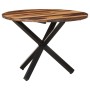 Mesa de comedor de madera acacia acabado miel 100x100x75 cm en Mesas de cocina y de comedor | Comprar online en Foro24
