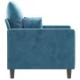 Sillón de terciopelo azul 60 cm de , Sofás - Ref: Foro24-359292, Precio: 164,60 €, Descuento: %