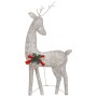 Familia renos de Navidad malla dorada blanco cálido 270x7x90 cm en Luces de Navidad | Comprar online en Foro24