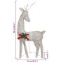 Familia renos de Navidad malla dorada blanco cálido 270x7x90 cm en Luces de Navidad | Comprar online en Foro24