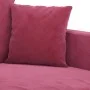 Sofá de 3 plazas de terciopelo rojo tinto 180 cm de , Sofás - Ref: Foro24-359317, Precio: 258,79 €, Descuento: %