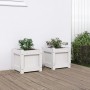 Outdoor planters 2 units solid white pine wood by , Pots and planters - Ref: Foro24-837397, Price: 51,67 €, Discount: %